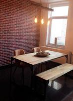 Banc et chaises pour salle à manger, Cuir, Enlèvement, Utilisé, Industriel