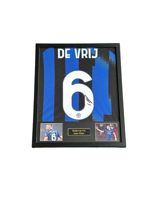 Stefan de Vrij gesigneerd Inter Milan thuisshirt, Verzamelen, Sportartikelen en Voetbal, Zo goed als nieuw, Shirt, Verzenden