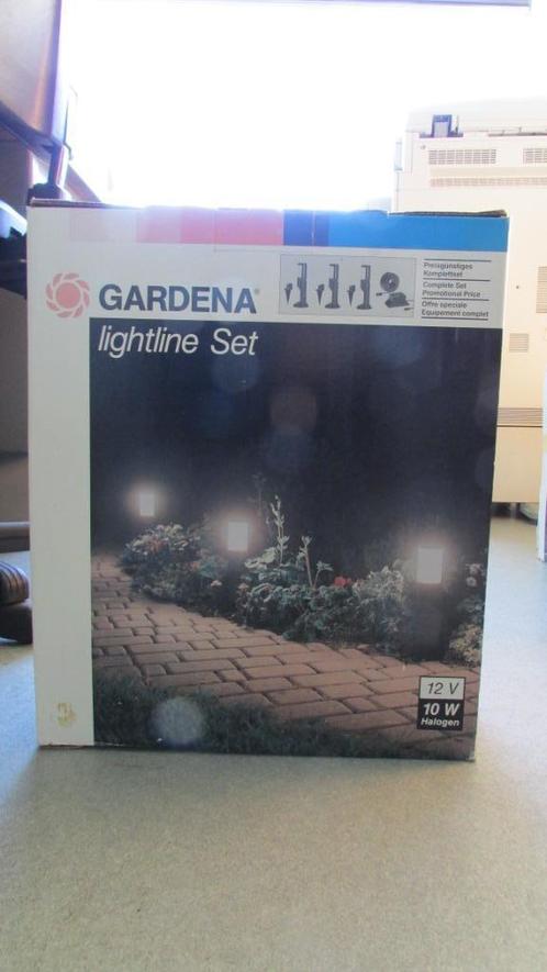 Gardena lightline set 3 lampen 4332/4333, Jardin & Terrasse, Éclairage extérieur, Neuf, Lampe au sol, Synthétique, 50 à 250 watts