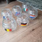 6 voetbalglazen, Verzamelen, Ophalen of Verzenden, Nieuw, Borrel- of Shotglas