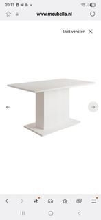 witte hoogglans moderne eettafel, Huis en Inrichting, Ophalen, Zo goed als nieuw