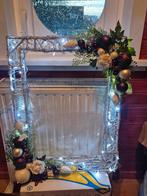 Mooie kerst kader handgemaakt en 2 dozen kerstgerief, Ophalen