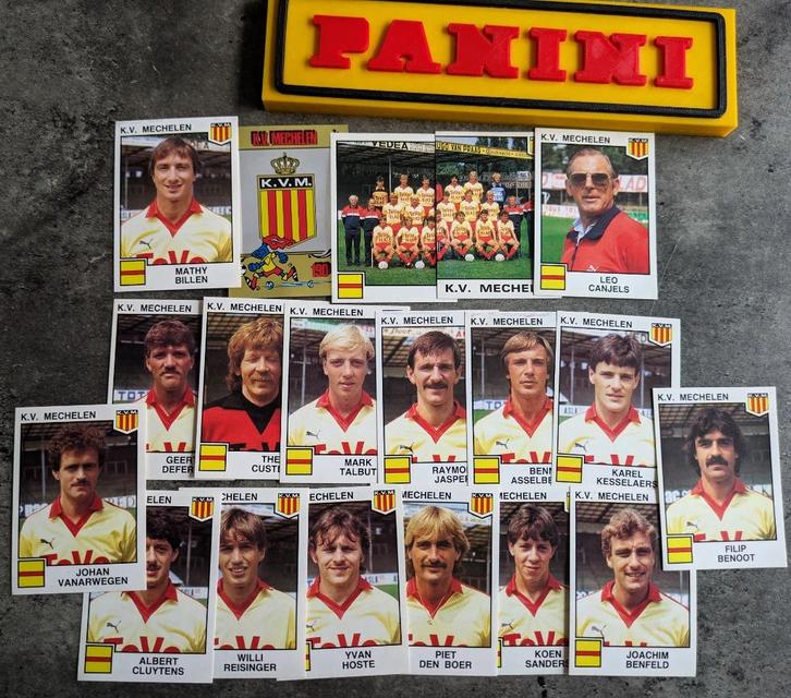 PANINI FOOTBALL 85 KV MECHELEN 19 STICKERS 1985, Hobby en Vrije tijd, Stickers en Plaatjes, Verzenden
