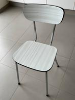 Formica stoel, lekker retro!, Huis en Inrichting, Stoelen, Metaal, Gebruikt, Retro, Wit