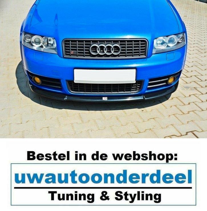 Maxton Spoiler Voorspoiler Lip Splitter Voor Audi A4 B6 B7, Auto diversen, Tuning en Styling, Verzenden