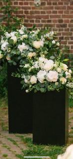 (bloem)Pillaren, 3 delig, zwart, Hobby en Vrije tijd, Feestartikelen, Ophalen, Zo goed als nieuw, Versiering