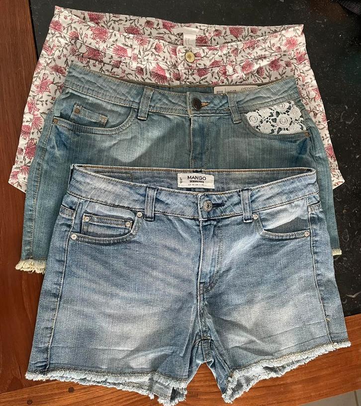Mango H&M Esmara 36/38  3 mooie korte Shorts, Kleding | Dames, Broeken en Pantalons, Nieuw, Maat 36 (S), Blauw, Kort, Ophalen of Verzenden