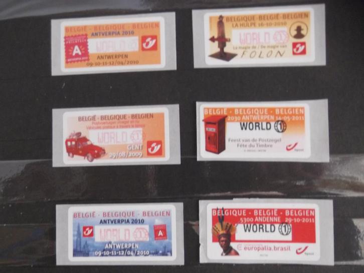 ATM 6x world, Timbres & Monnaies, Timbres | Europe | Belgique, Non oblitéré, Timbre-poste, Enlèvement ou Envoi