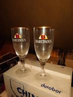 Maredsous glazen - 2 stuks, Verzamelen, Zo goed als nieuw, Ophalen, Bierglas