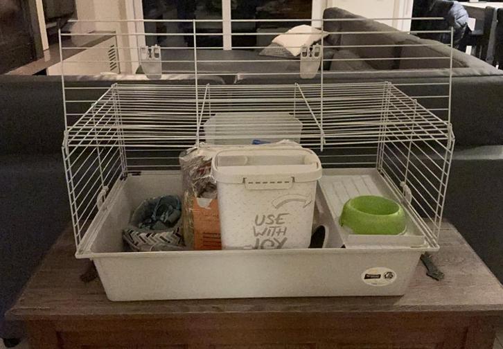 caviahok en toebehoren, Dieren en Toebehoren, Knaagdieren en Konijnen | Hokken en Kooien, Gebruikt, Hok, 60 tot 90 cm, Minder dan 75 cm