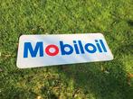 Vintage reclamebord Mobiloil, Verzamelen, Ophalen, Reclamebord
