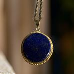 Collier Lapis Lazuli en acier inoxydable doré, Bijoux, Sacs & Beauté, Colliers, Bleu, Autres matériaux, Envoi, Avec pendentif