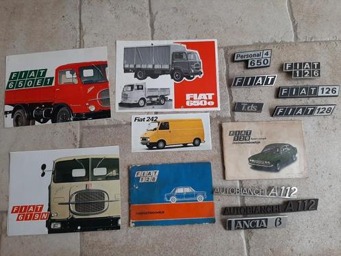 Fiat folder boekjes embleem, Autos : Divers, Modes d'emploi & Notices d'utilisation, Enlèvement ou Envoi