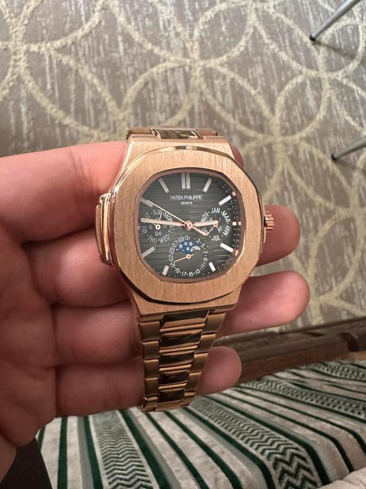 Patek Philippe Herenhorloge, Handtassen en Accessoires, Horloges | Heren, Zo goed als nieuw, Polshorloge, Overige merken, Staal