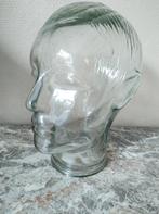 Glazen vintage hoofd, Antiquités & Art, Art | Objets design, Enlèvement