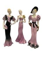 'Belle Epoque' dames biscuit beeldjes, Ophalen of Verzenden, Gebruikt, Mens