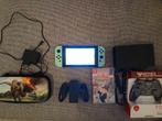 L nintendo switch + tas + game + controller, Games en Spelcomputers, Gebruikt, Ophalen of Verzenden, Met games, Switch Original