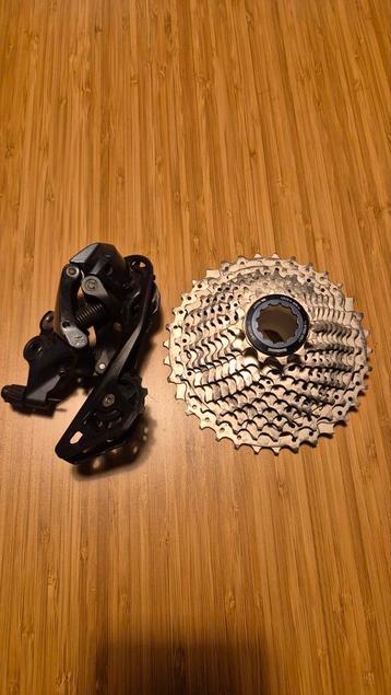 11/34 Cassette + lange kooi Ultegra derailleur beschikbaar voor biedingen