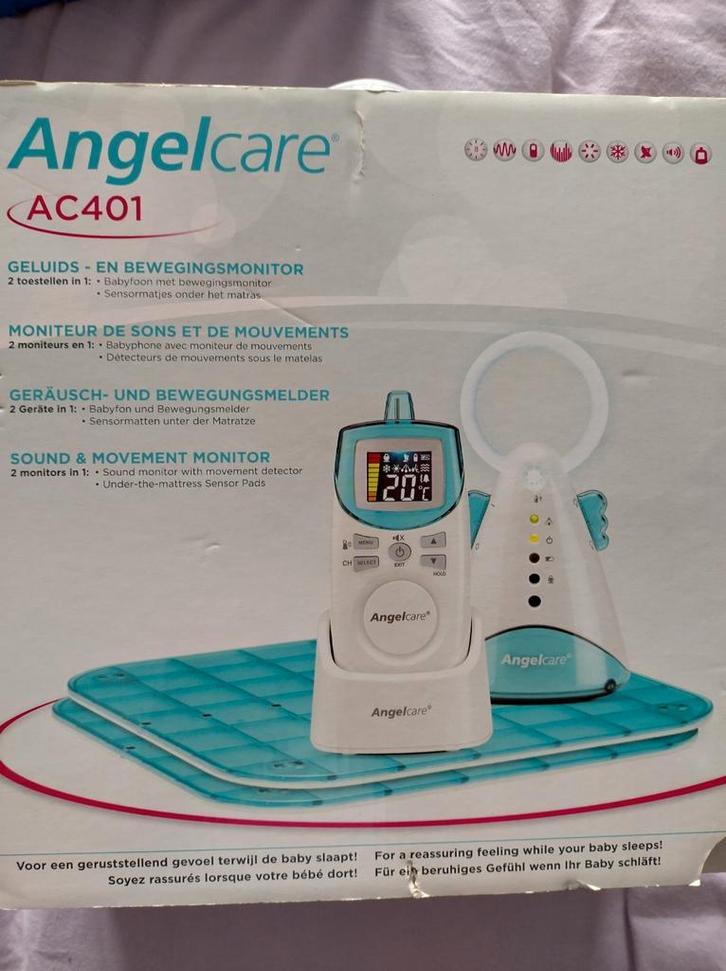 Angelcare babyfoon met sensormatjes., Kinderen en Baby's, Babyfoons, Gebruikt, Minder dan 100 meter, Digitaal, Ophalen
