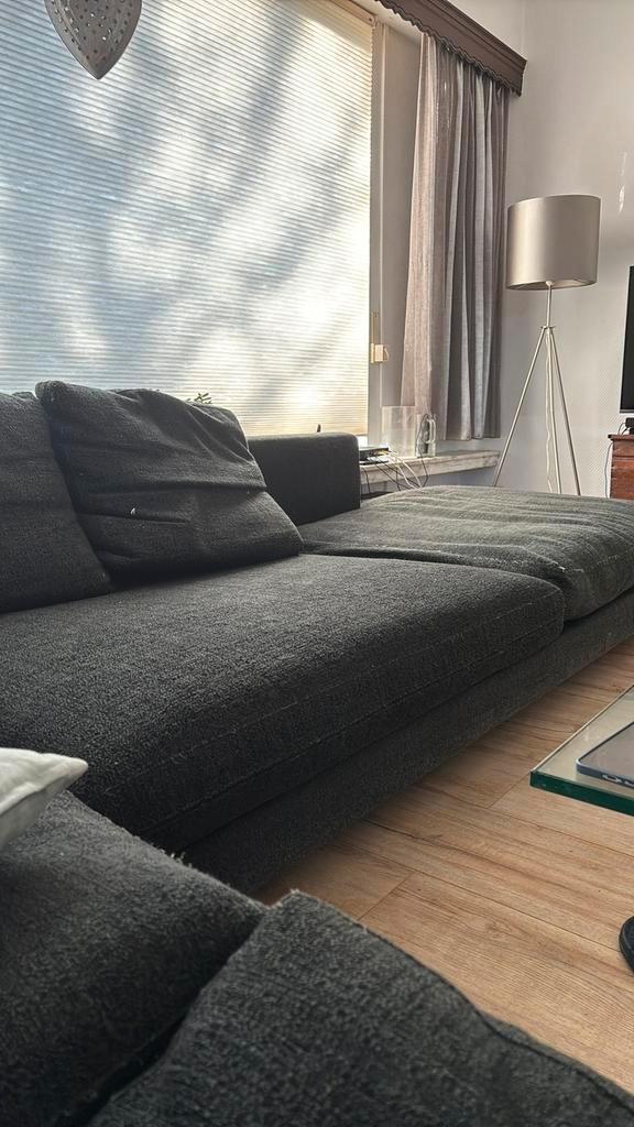 Grote hoekbank Molteni&Co italy, Huis en Inrichting, Fauteuils, Gebruikt, Stof, 125 cm of meer, 75 tot 100 cm, Ophalen