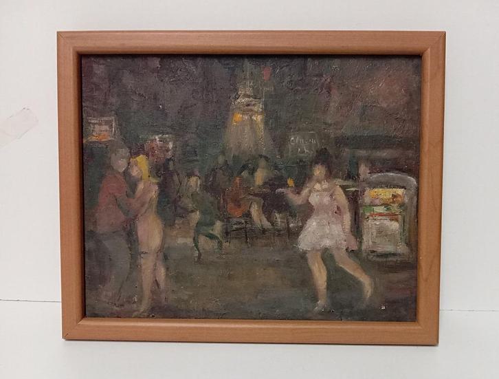 2de schilderij Hubert De Vries ?, Antiek en Kunst, Kunst | Schilderijen | Klassiek, Ophalen of Verzenden