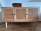 Dressoir riet met legplanken, Huis en Inrichting, Kasten | Dressoirs, Ophalen, Zo goed als nieuw