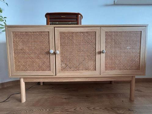 Dressoir riet met legplanken, Huis en Inrichting, Kasten | Dressoirs, Zo goed als nieuw, Ophalen