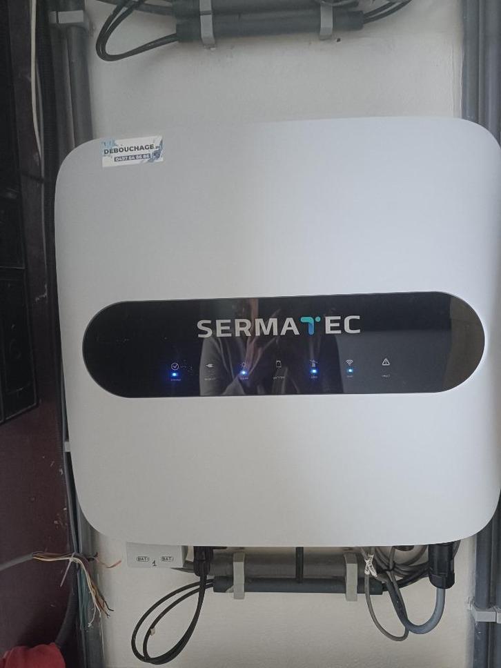 SERMATEC omvormer (nieuw) + set van 7 PPV OMNIS POWER, Doe-het-zelf en Bouw, Zonnepanelen en Toebehoren, Zo goed als nieuw, Compleet systeem