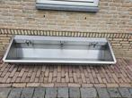wasbak/wastrog/spoelbak Inox Intersan 1.80 m 3 mengkranen, Ophalen, Zo goed als nieuw