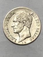Munt zilver België 20 cent Leopold I jaartal 1853, Zilver, Ophalen of Verzenden, Losse munt, Zilver