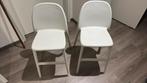 Set van 2 IKEA URBAN Juniorstoelen - Wit, Enlèvement, Comme neuf, Autres types, Coulissant