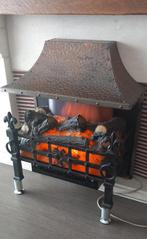 Vintage elektrische sfeerhaard verwarming, koeling kan ook, Ophalen, Zo goed als nieuw, Inzethaard, Elektrische haard
