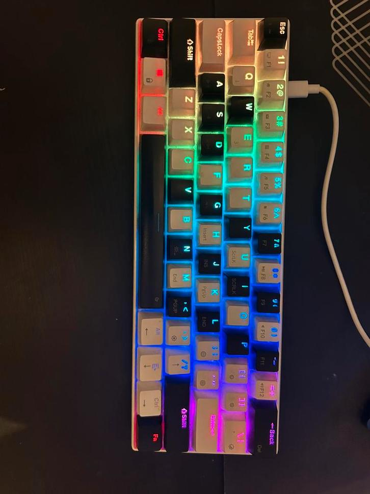 Mechanisch gaming toetsenbord RK61, Computers en Software, Toetsenborden, Gebruikt, Qwerty, Bedraad, Gaming toetsenbord, Ophalen