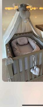 Park met bekleding en babynestje en domo zitzak, Kinderen en Baby's, Ophalen, Zo goed als nieuw, Vierkant, Boxkleed