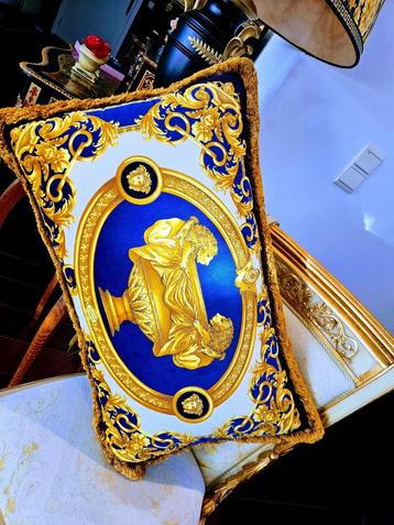 Versace - Uitzonderlijk groot Versace kussen van Versace beschikbaar voor biedingen
