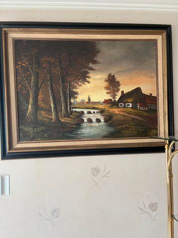 Schilderij op doek G.Telliers beschikbaar voor biedingen