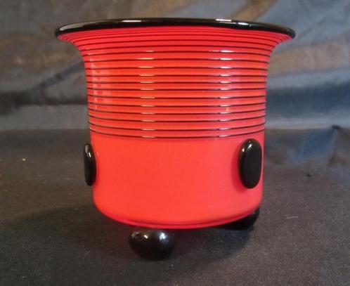 Art deco Tango glas, vaasje Michael Powolny, Loetz, ca 1920, Antiek en Kunst, Antiek | Kandelaars, Glas, Verzenden