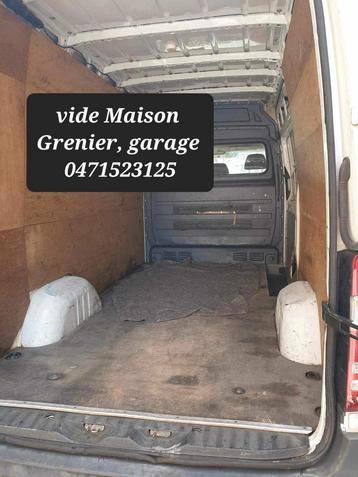 Vide maison grenier garage partout en Belgique  beschikbaar voor biedingen