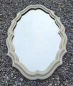 Brocante spiegel 65 cm., Huis en Inrichting, Woonaccessoires | Spiegels, Ophalen, Gebruikt, Minder dan 100 cm, Ovaal
