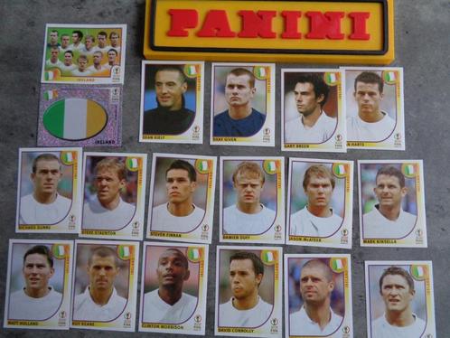 PANINI VOETBAL STICKERS WORLD CUP 2002 IERLAND volledige set, Hobby en Vrije tijd, Stickers en Plaatjes, Ophalen of Verzenden