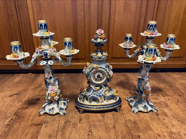 Frans porseleinen schouwstuk sèvres stijl, Antiek en Kunst, Curiosa en Brocante, Ophalen