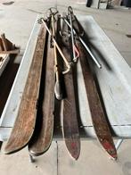 2 paires d ancien ski en bois avec battons, Sports & Fitness, Ski & Ski de fond, Comme neuf