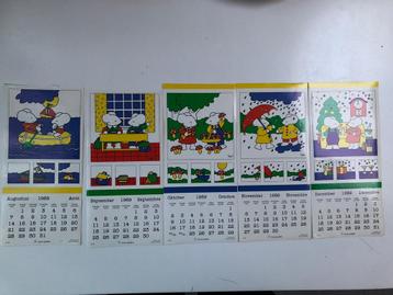Stickers jaarkalender 1989