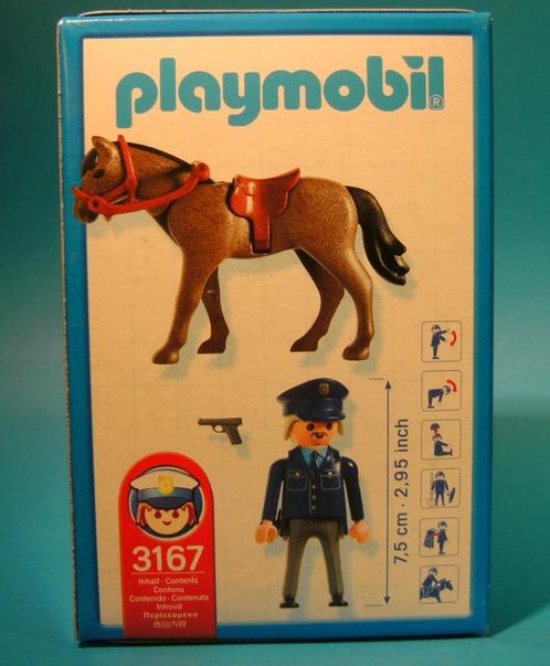 haspel Maken alledaags ② PLAYMOBIL - politie te paard - 3167 - Vintage - 1 Klicky - — Speelgoed |  Playmobil — 2dehands
