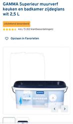 Ongeopende witte keuken en badkamer verf 2.5l, Doe-het-zelf en Bouw, Verf, Beits en Lak, Ophalen, Wit, Nieuw, Verf