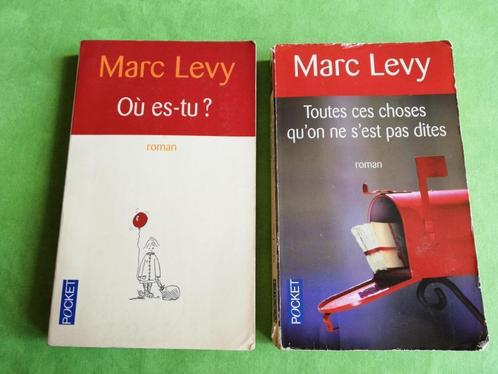 pocket2 POCKETS DE MARC LEVY: OU ES-TU + TOUTES CES CHOSES Q, Boeken, Romans, Gelezen, Europa overig, Ophalen of Verzenden