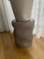 Bijzettafel/Tabouret Bruin, Huis en Inrichting, Ophalen, Minder dan 55 cm, Metaal of Aluminium, Rond