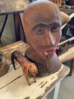 Man met hond ( hout), Antiek en Kunst, Ophalen