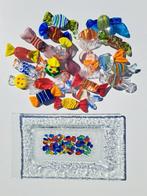 21 Snoepjes  Murano glas en een schaaltje, Ophalen of Verzenden