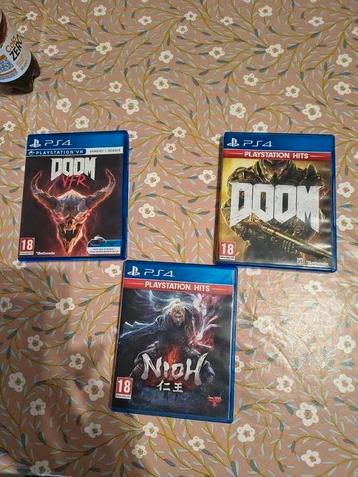 Playstation 4 games 3stuks  beschikbaar voor biedingen